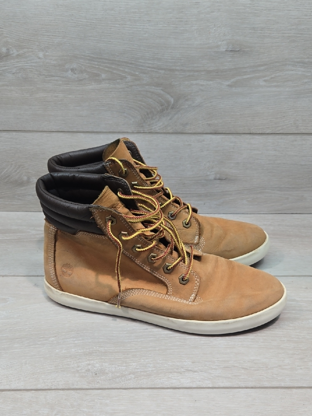 Timberland MenA24118 Ortholite Chestnut Leather HighTop Sneakers Shoes Boots 10
